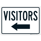 Visitors With Left Arrow Sign Visitors With Left Arrow Sign