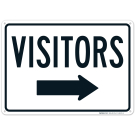 Visitors With Right Arrow Sign Visitors With Right Arrow Sign