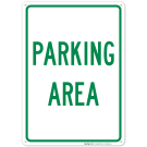 Parking Area Sign Parking Area Sign