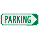Parking Right Arrow Sign, (SI-68472) Parking Right Arrow Sign, (SI-68472)