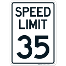 Speed Limit 35 Mph Sign, (SI-68550) Speed Limit 35 Mph Sign, (SI-68550)