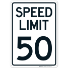 Speed Limit 50 Mph Sign, (SI-68553) Speed Limit 50 Mph Sign, (SI-68553)
