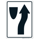Keep Right Graphic Sign Keep Right Graphic Sign