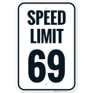 Speed Limit 69 Sign Speed Limit 69 Sign