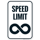 Speed Limit Infinity Sign Speed Limit Infinity Sign