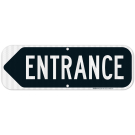 Entrance Black Left Arrow Sign Entrance Black Left Arrow Sign