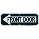 Front Door Left Arrow Sign Front Door Left Arrow Sign