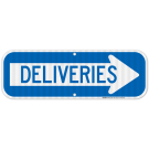 Deliveries Right Arrow Sign Deliveries Right Arrow Sign