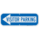 Visitor Parking Left Arrow Sign Visitor Parking Left Arrow Sign