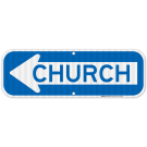 Church Left Arrow Sign Church Left Arrow Sign