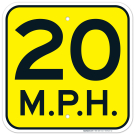 20 Mph Sign 20 Mph Sign