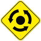 Roundabout Graphic Sign Roundabout Graphic Sign