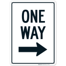 One Way With Arrow Sign One Way With Arrow Sign