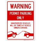 Permit Parking Sign, No Parking Sign Permit Parking Sign, No Parking Sign