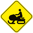 Snowmobile Graphic Sign Snowmobile Graphic Sign