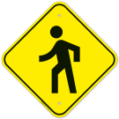 Pedestrian Graphic Sign Pedestrian Graphic Sign