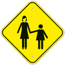 Pedestrian Crossing Graphic Sign Pedestrian Crossing Graphic Sign