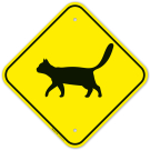 Cat Crossing Sign Cat Crossing Sign