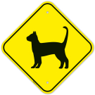 Guard Cat Graphic Sign Guard Cat Graphic Sign