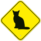 Sitting Cat Graphic Sign Sitting Cat Graphic Sign
