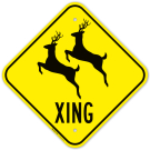 Reindeer Crossing Sign Reindeer Crossing Sign