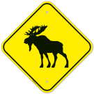 Moose Graphic Sign Moose Graphic Sign
