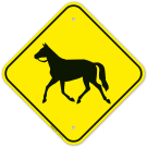 Horse Graphic Sign Horse Graphic Sign