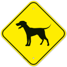Dog Graphic Sign Dog Graphic Sign