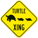 Crossing Turtle Crossing Sign Crossing Turtle Crossing Sign