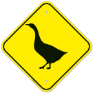 Goose Crossing Graphic Sign Goose Crossing Graphic Sign