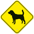 Guard Dog Beagle Graphic Sign Guard Dog Beagle Graphic Sign