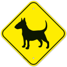 Guard Dog Bull Terrier Graphic Sign Guard Dog Bull Terrier Graphic Sign
