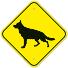 Guard Dog German Shepherd Graphic Sign Guard Dog German Shepherd Graphic Sign