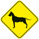 Guard Dog Great Dane Graphic Sign Guard Dog Great Dane Graphic Sign