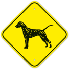 Guard Dog Dalmatian Graphic Sign Guard Dog Dalmatian Graphic Sign