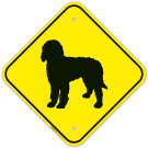 Guard Dog Golden Doodle Graphic Sign Guard Dog Golden Doodle Graphic Sign