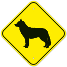 Husky Dog Graphic Sign Husky Dog Graphic Sign