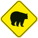 Bear Graphic Sign Bear Graphic Sign