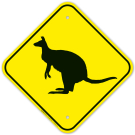 Kangaroo Crossing Sign Kangaroo Crossing Sign