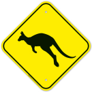 Kangaroo With Graphic Sign Kangaroo With Graphic Sign