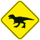 Dinosaur Crossing Sign Dinosaur Crossing Sign