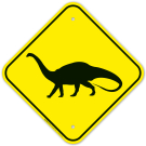 Dinosaurs With Graphic Sign Dinosaurs With Graphic Sign