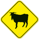 Goat Crossing Sign Goat Crossing Sign