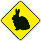 Rabbit Graphic Sign Rabbit Graphic Sign