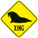 Walrus Crossing Sign Walrus Crossing Sign