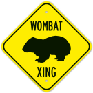 Wombat Crossing Sign Wombat Crossing Sign