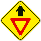 Yield Ahead Sign Yield Ahead Sign