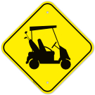 Golf Cart Graphic Sign Golf Cart Graphic Sign