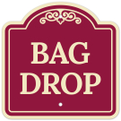 Bag Drop Décor Sign Bag Drop Décor Sign