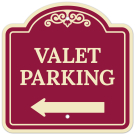 Valet Parking Left Arrow Décor Sign Valet Parking Left Arrow Décor Sign